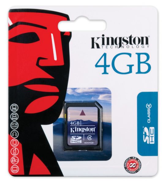 Cartão De Memória Kingston 4GB